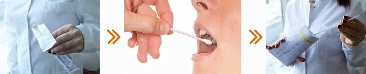 Take a sample for DNA analysis
